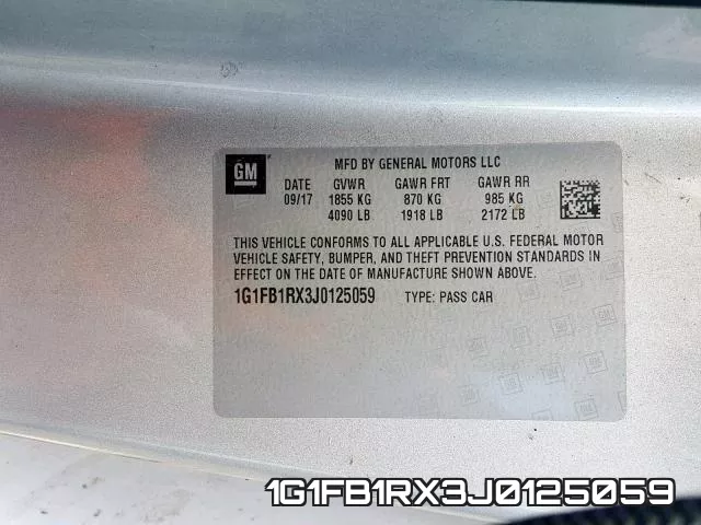 1G1FB1RX3J0125059 фото 2