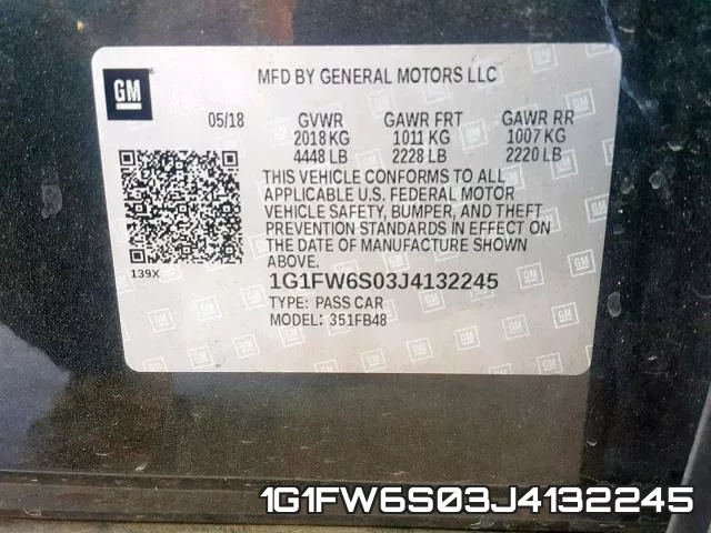1G1FW6S03J4132245 фото 2