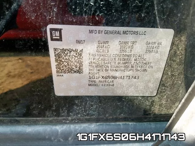 1G1FX6S06H4171743 фото 2