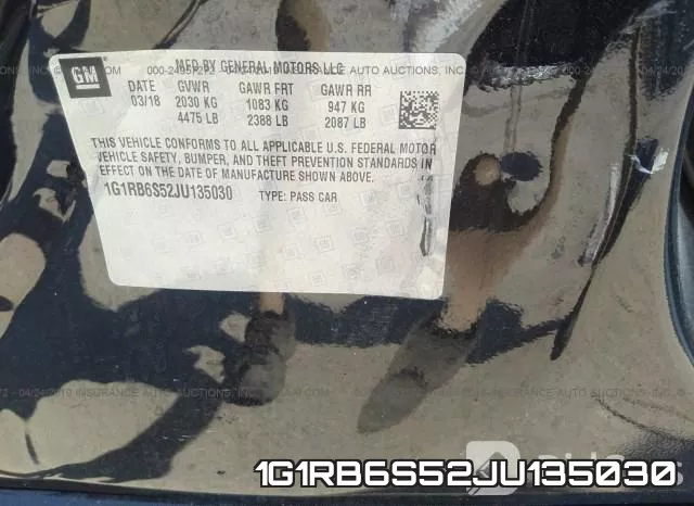1G1RB6S52JU135030 фото 10