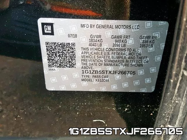 1G1ZB5STXJF266705 фото 2