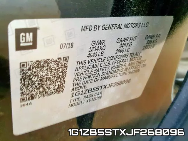 1G1ZB5STXJF268096 фото 2