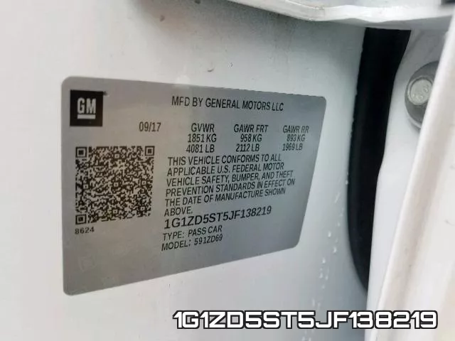 1G1ZD5ST5JF138219 фото 2