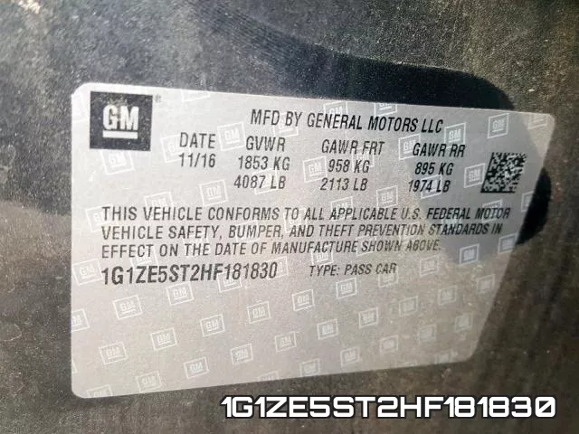 1G1ZE5ST2HF181830 фото 2