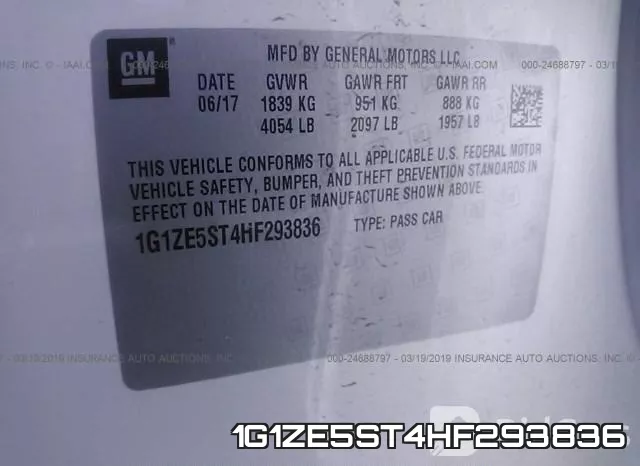 1G1ZE5ST4HF293836 фото 9