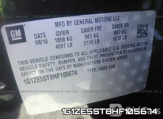 1G1ZE5ST8HF105674 фото 10