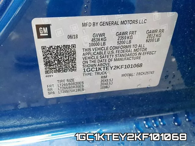 1GC1KTEY2KF101068 фото 2