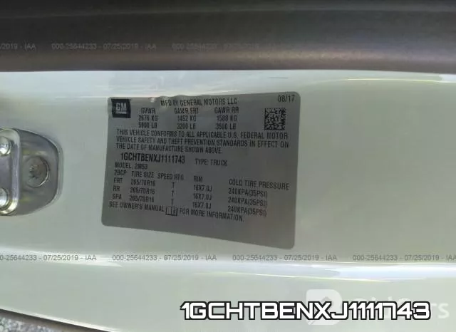 1GCHTBENXJ1111743 фото 10