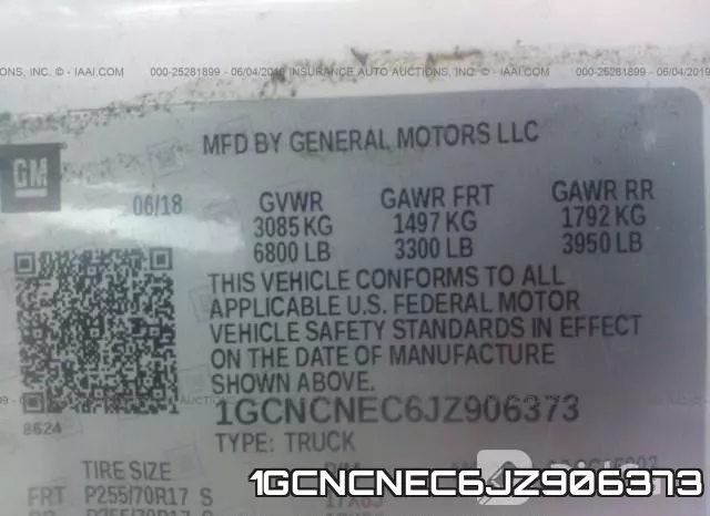 1GCNCNEC6JZ906373 фото 10