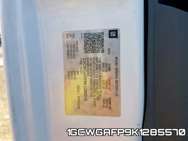1GCWGAFP9K1285570 фото 2