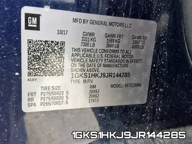 1GKS1HKJ9JR144285 фото 2