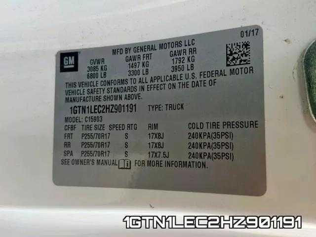 1GTN1LEC2HZ901191 фото 2