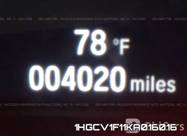 1HGCV1F11KA016016 фото 8