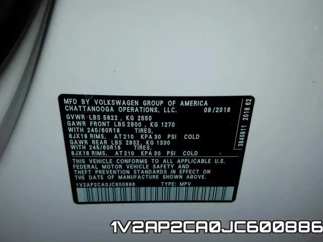 1V2AP2CA0JC600886 фото 2