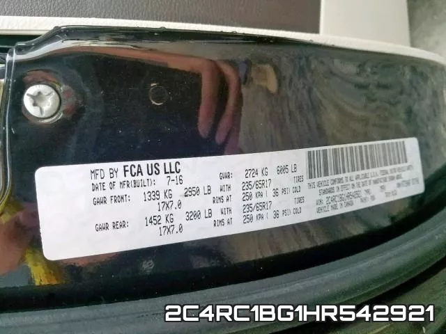 2C4RC1BG1HR542921 фото 2