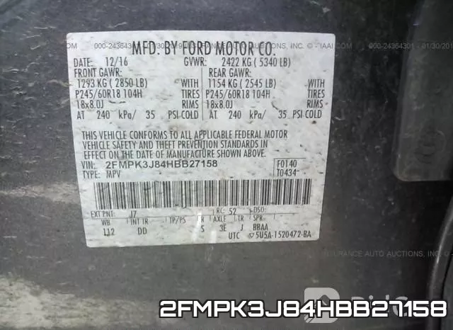 2FMPK3J84HBB27158 фото 10