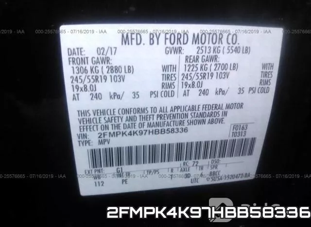 2FMPK4K97HBB58336 фото 10