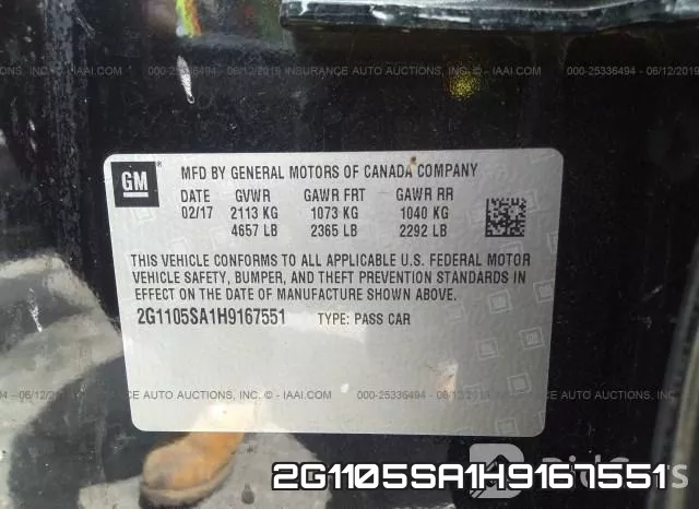 2G1105SA1H9167551 фото 10