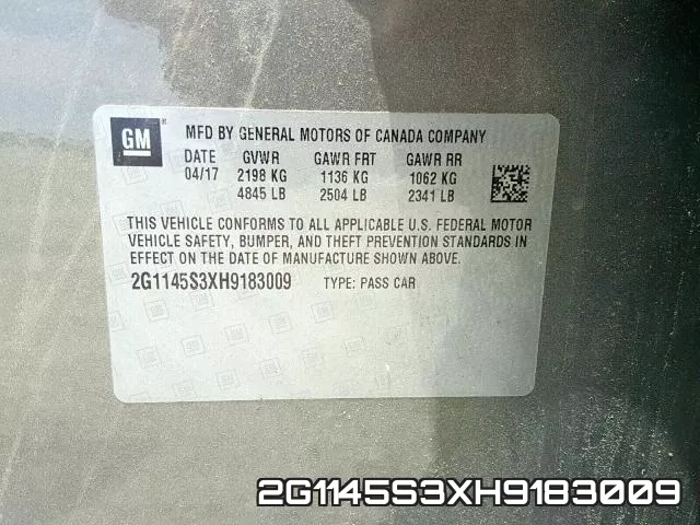 2G1145S3XH9183009 фото 2