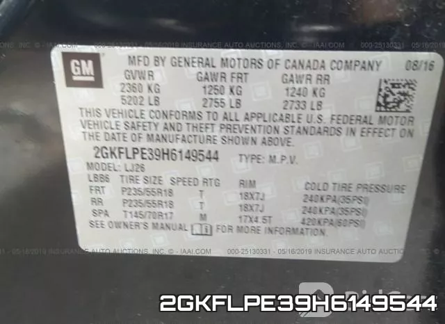 2GKFLPE39H6149544 фото 10