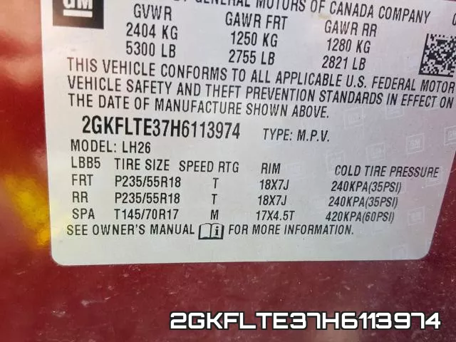 2GKFLTE37H6113974 фото 2