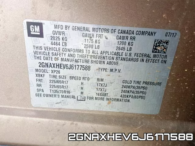 2GNAXHEV6J6177588 фото 2