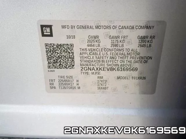 2GNAXKEV8K6169569 фото 2