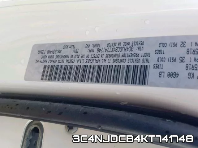 3C4NJDCB4KT741748 фото 2