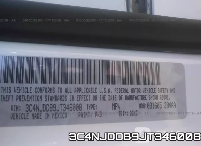3C4NJDDB9JT346008 фото 10