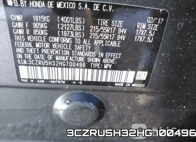 3CZRU5H32HG700496 фото 10