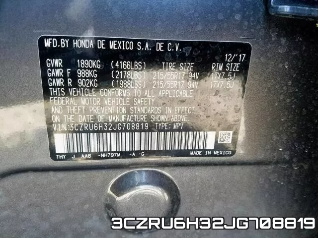 3CZRU6H32JG708819 фото 2