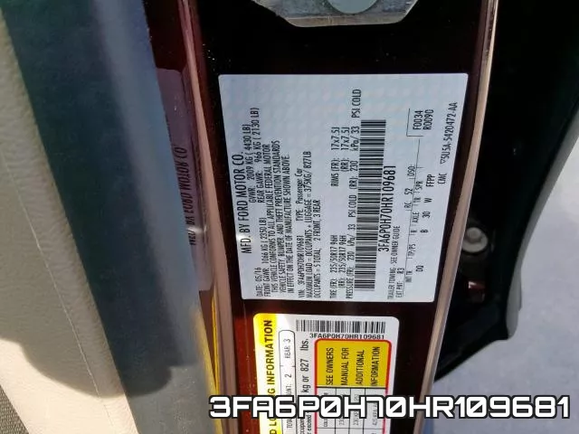 3FA6P0H70HR109681 фото 2