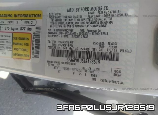 3FA6P0LU5JR128519 фото 10