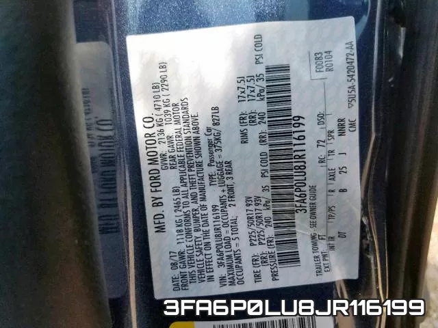 3FA6P0LU8JR116199 фото 2