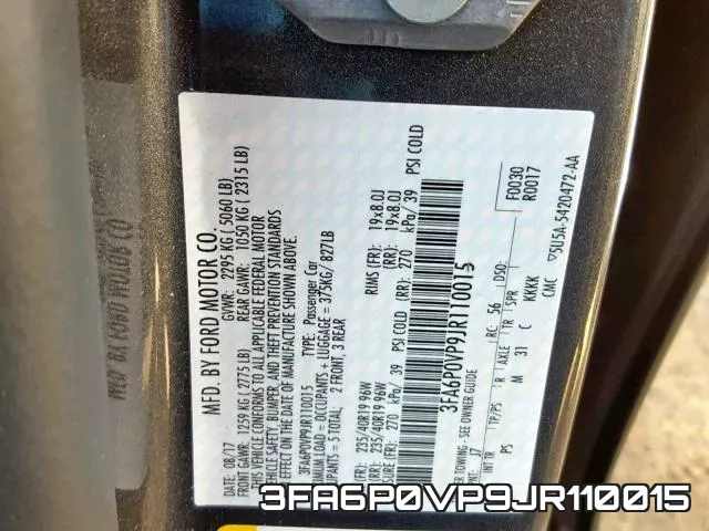 3FA6P0VP9JR110015 фото 2