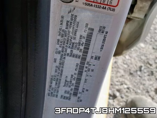 3FADP4TJ8HM125559 фото 2