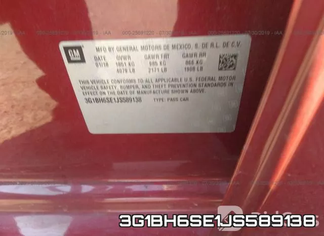 3G1BH6SE1JS589138 фото 10
