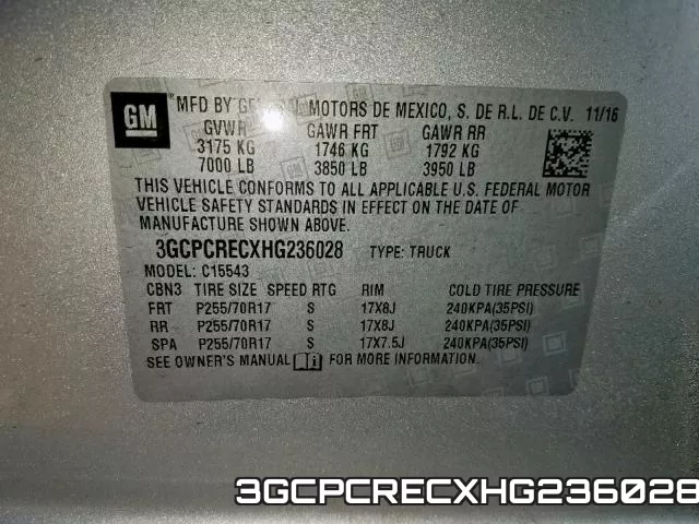 3GCPCRECXHG236028 фото 2