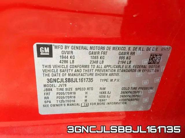 3GNCJLSB8JL161735 фото 2