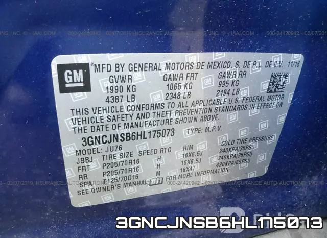 3GNCJNSB6HL175073 фото 10