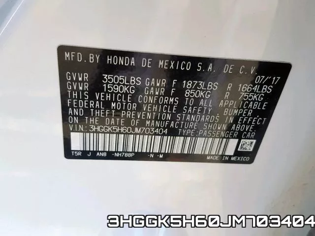 3HGGK5H60JM703404 фото 2