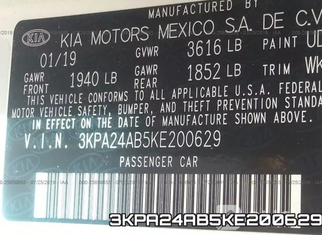 3KPA24AB5KE200629 фото 10