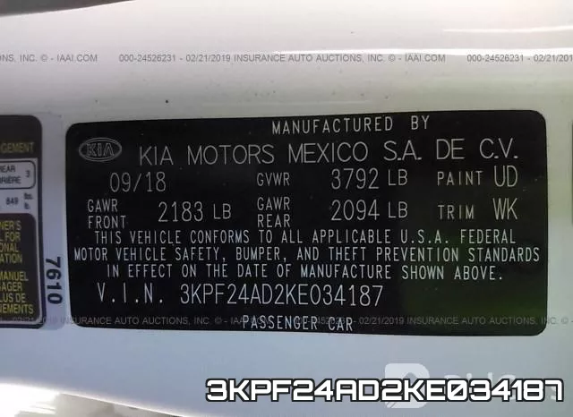3KPF24AD2KE034187 фото 10