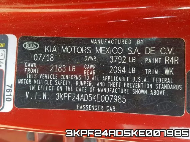 3KPF24AD5KE007985 фото 2