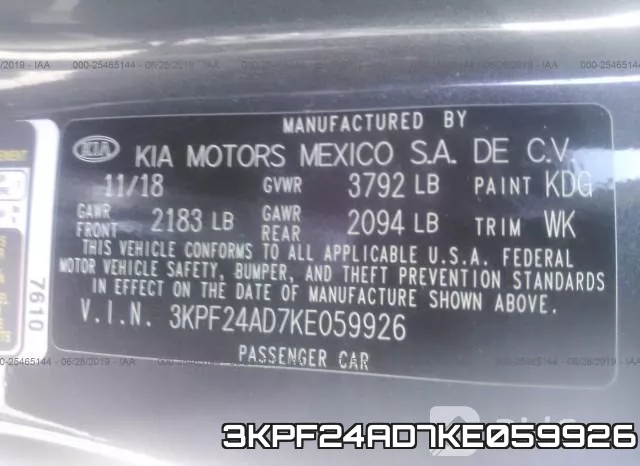 3KPF24AD7KE059926 фото 10