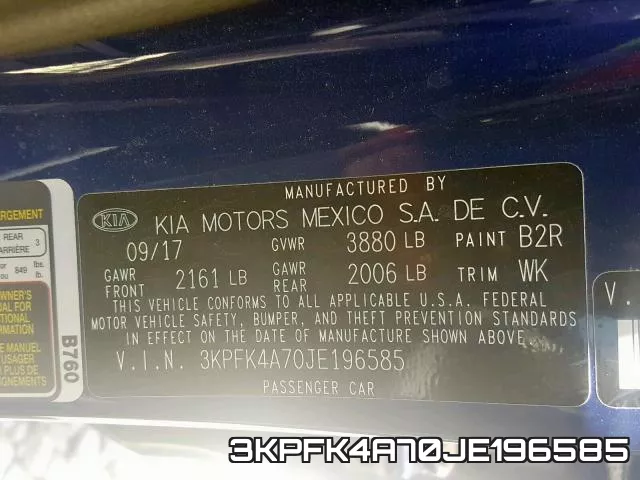 3KPFK4A70JE196585 фото 2