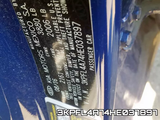 3KPFL4A74HE037897 фото 2