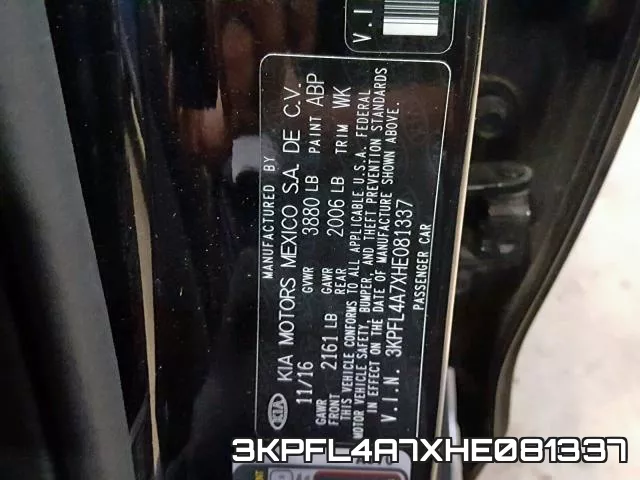 3KPFL4A7XHE081337 фото 2