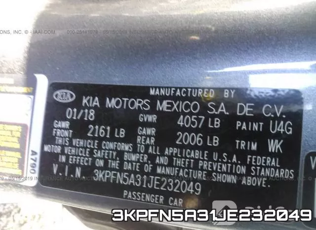 3KPFN5A31JE232049 фото 10