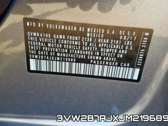 3VW2B7AJXJM219689 фото 2